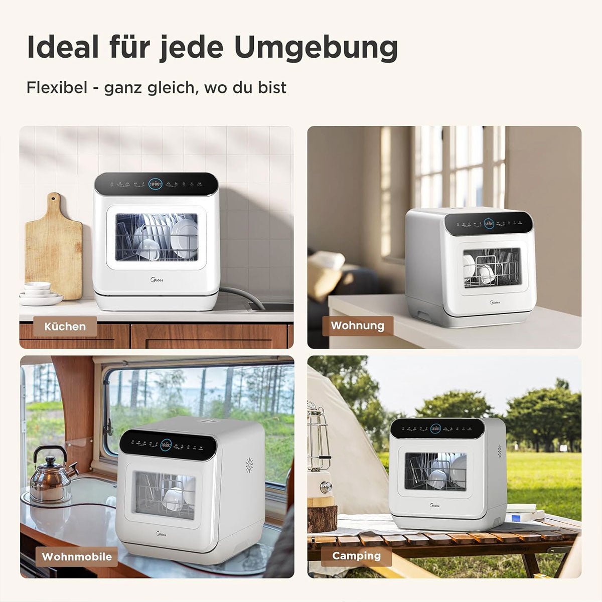 Midea 3rd Generation Bench Top Mini Dishwasher - Appliances > Kitchen Appliances > Dishwashers - Rivercity House & Home Co. (ABN 18 642 972 209) - Affordable Modern Furniture Australia
