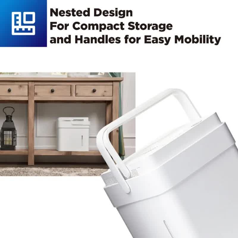 Midea Cube dehumidifier with smart wi - fi, 12L tank for up to 20L per day dehumidification MDDM20 - Appliances > Aroma Diffusers & Humidifiers > Dehumidifiers - Rivercity House & Home Co. (ABN 18 642 972 209) - Affordable Modern Furniture Australia