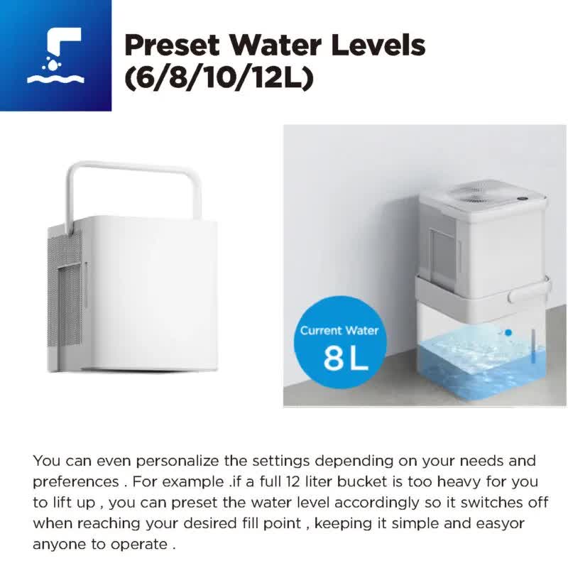 Midea Cube dehumidifier with smart wi - fi, 12L tank for up to 20L per day dehumidification MDDM20 - Appliances > Aroma Diffusers & Humidifiers > Dehumidifiers - Rivercity House & Home Co. (ABN 18 642 972 209) - Affordable Modern Furniture Australia