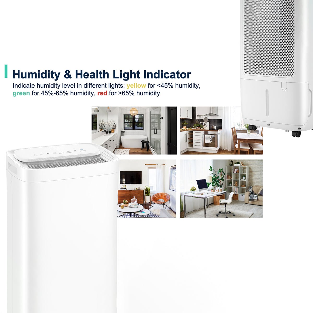 Midea FreshDry Dehumidifier Air Purifier 12L/Day with HEPA Filter Low Noise - Appliances > Aroma Diffusers & Humidifiers > Dehumidifiers - Rivercity House & Home Co. (ABN 18 642 972 209) - Affordable Modern Furniture Australia