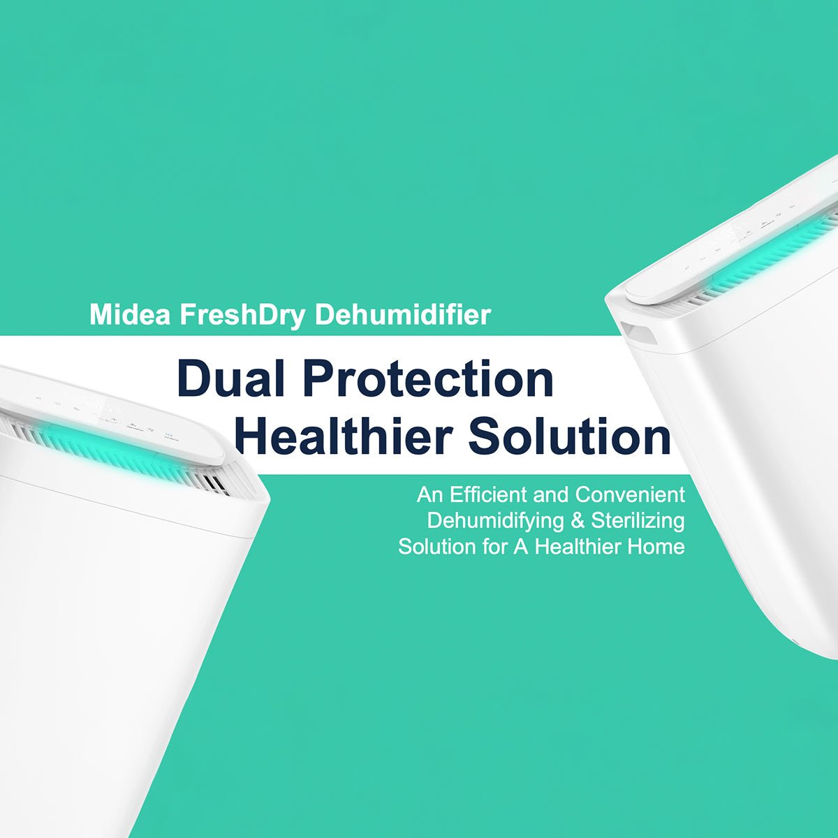 Midea FreshDry Dehumidifier Air Purifier 12L/Day with HEPA Filter Low Noise - Appliances > Aroma Diffusers & Humidifiers > Dehumidifiers - Rivercity House & Home Co. (ABN 18 642 972 209) - Affordable Modern Furniture Australia
