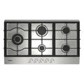 Midea 90cm 5-Zone Gas Cooktop with Cast Iron Supports - Stainless Steel