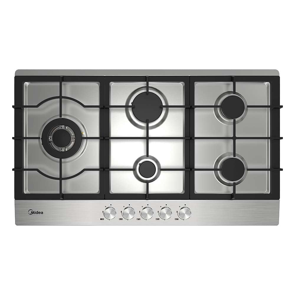 Midea Gas Cooktop Stainless Steel 90cm - Appliances > Kitchen Appliances > Cooktops & Stoves - Rivercity House & Home Co. (ABN 18 642 972 209) - Affordable Modern Furniture Australia
