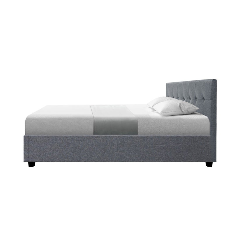 Mindil Storage Double Bed Frame Grey - Furniture > Bedroom - Rivercity House & Home Co. (ABN 18 642 972 209) - Affordable Modern Furniture Australia