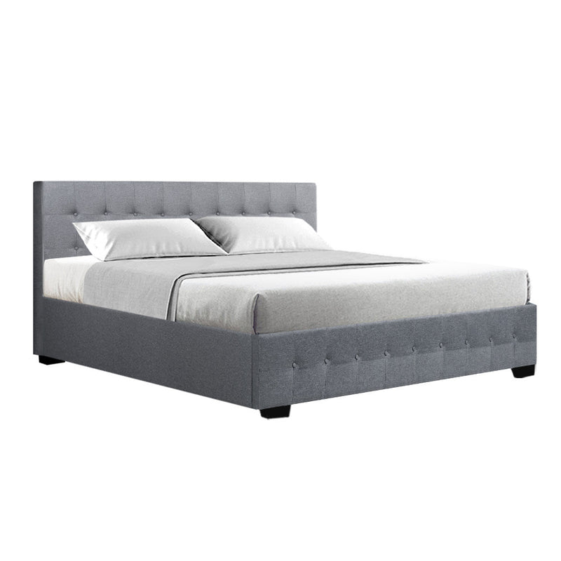 Mindil Storage King Bed Frame Grey - Furniture > Bedroom - Rivercity House & Home Co. (ABN 18 642 972 209) - Affordable Modern Furniture Australia