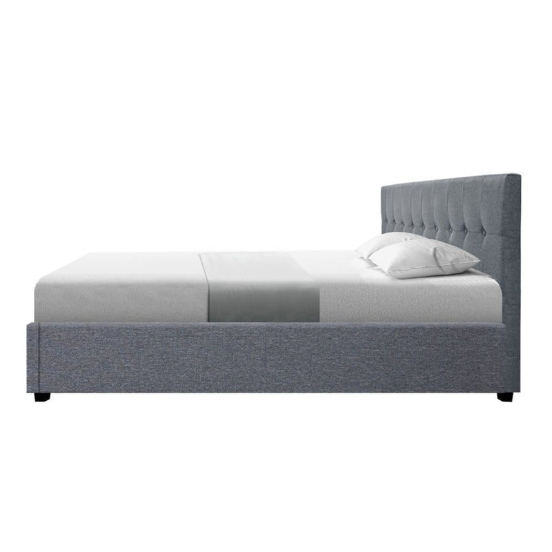 Mindil Storage King Bed Frame Grey - Furniture > Bedroom - Rivercity House & Home Co. (ABN 18 642 972 209) - Affordable Modern Furniture Australia