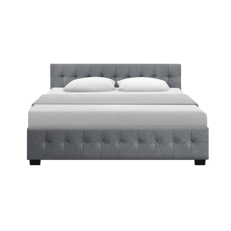 Mindil Storage King Bed Frame Grey - Furniture > Bedroom - Rivercity House & Home Co. (ABN 18 642 972 209) - Affordable Modern Furniture Australia