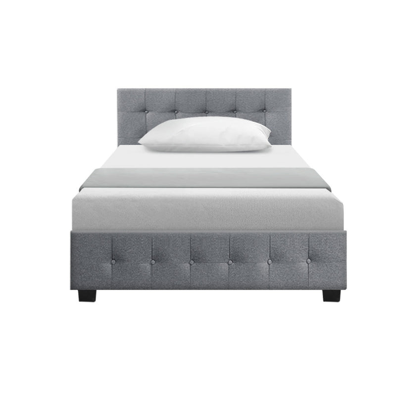 Mindil Storage King Single Bed Frame Grey - Furniture > Bedroom - Rivercity House & Home Co. (ABN 18 642 972 209) - Affordable Modern Furniture Australia