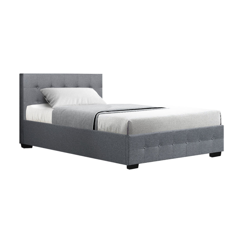 Mindil Storage King Single Bed Frame Grey - Furniture > Bedroom - Rivercity House & Home Co. (ABN 18 642 972 209) - Affordable Modern Furniture Australia