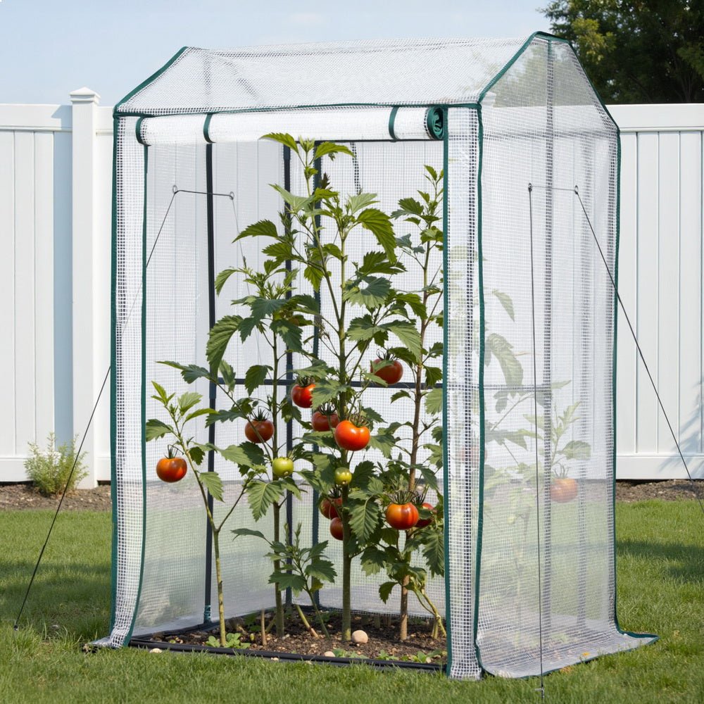 Mini Greenhouse PE Cover Green House Roll - Up Zippered Door 1.0x0.8x1.5M - Home & Garden > Greenhouses > Greenhouses & Accessories - Rivercity House & Home Co. (ABN 18 642 972 209) - Affordable Modern Furniture Australia