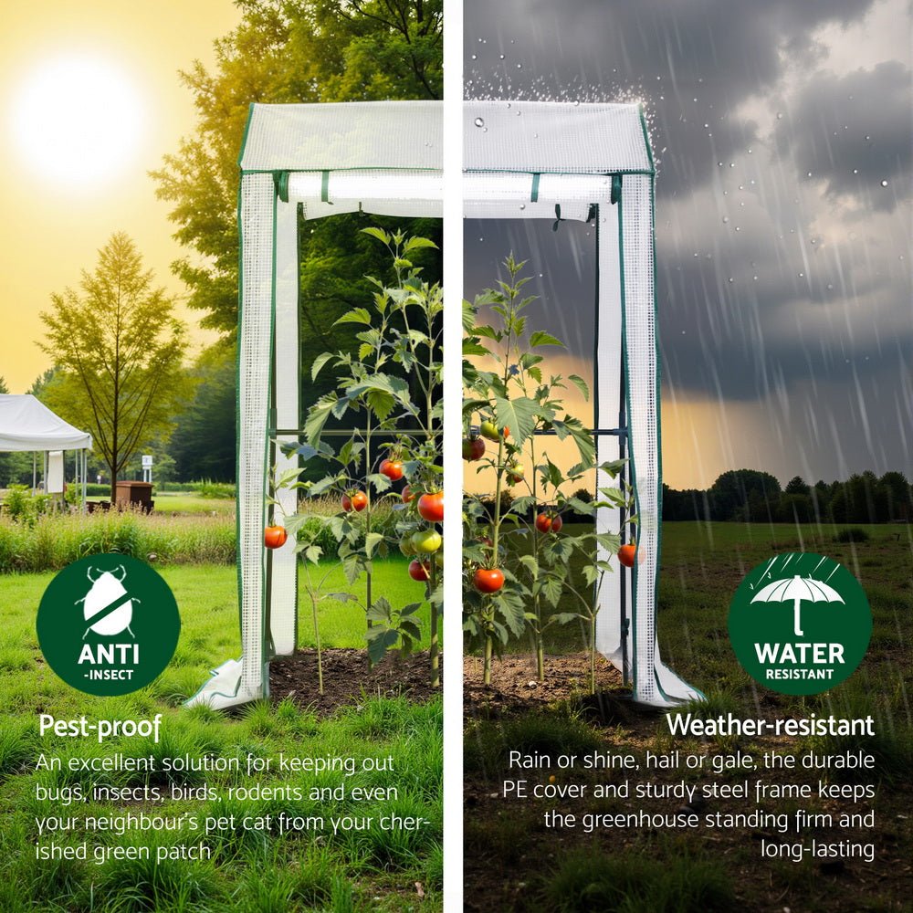 Mini Greenhouse PE Cover Green House Roll - Up Zippered Door 1.0x0.8x1.5M - Home & Garden > Greenhouses > Greenhouses & Accessories - Rivercity House & Home Co. (ABN 18 642 972 209) - Affordable Modern Furniture Australia