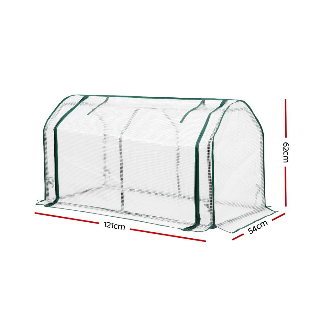 Mini Greenhouse PE Cover Green House Roll - Up Zippered Door 1.2x0.5x0.6M - Home & Garden > Greenhouses > Greenhouses & Accessories - Rivercity House & Home Co. (ABN 18 642 972 209) - Affordable Modern Furniture Australia
