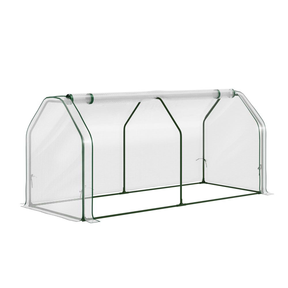 Mini Greenhouse PE Cover Green House Roll - Up Zippered Door 1.2x0.5x0.6M - Home & Garden > Greenhouses > Greenhouses & Accessories - Rivercity House & Home Co. (ABN 18 642 972 209) - Affordable Modern Furniture Australia