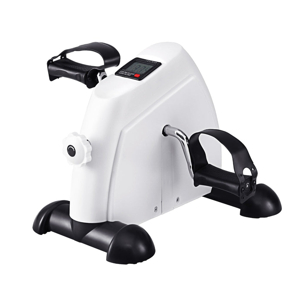 Mini Pedal Exerciser Under Desk Cross Trainer Bike - White - Sports & Fitness > Exercise, Gym & Fitness > Exercise Bikes - Rivercity House & Home Co. (ABN 18 642 972 209) - Affordable Modern Furniture Australia