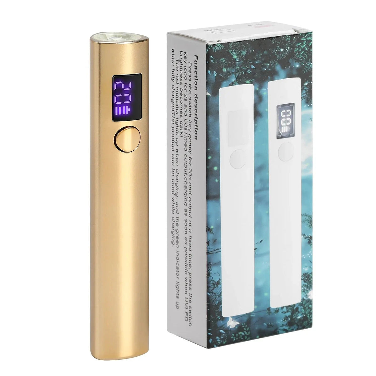 Mini USB UV LED Nail Dryer Lamp - Gold - Health & Beauty > Makeup > Nail Care - Rivercity House & Home Co. (ABN 18 642 972 209) - Affordable Modern Furniture Australia