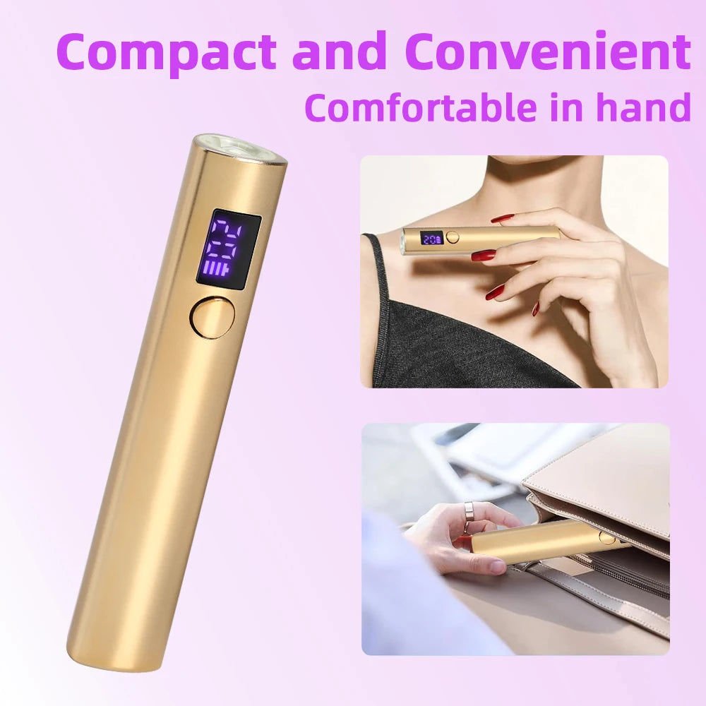 Mini USB UV LED Nail Dryer Lamp - Gold - Health & Beauty > Makeup > Nail Care - Rivercity House & Home Co. (ABN 18 642 972 209) - Affordable Modern Furniture Australia