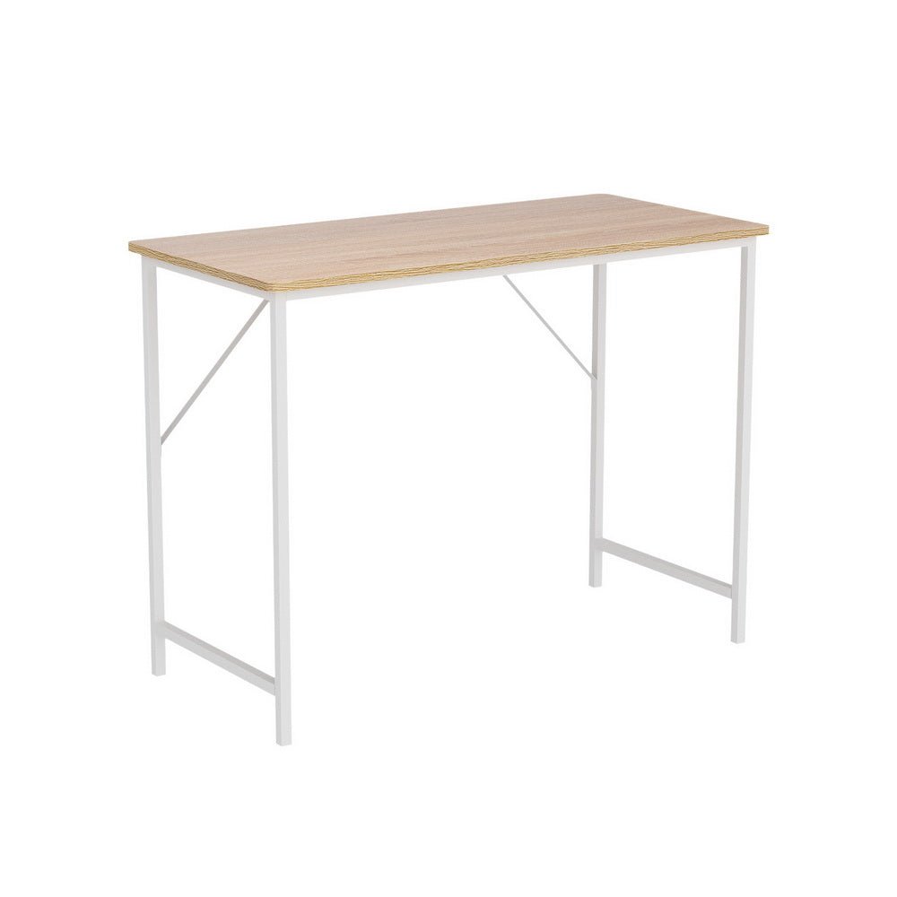 Minimalist Metal Desk (White) - Rivercity House & Home Co. (ABN 18 642 972 209) - Affordable Modern Furniture Australia
