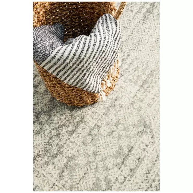 Mirage Rug 400 x 300cm Transitional Moroccan Style - Silver - Home & Garden > Rugs > Outdoor Rugs - Rivercity House & Home Co. (ABN 18 642 972 209) - Affordable Modern Furniture Australia