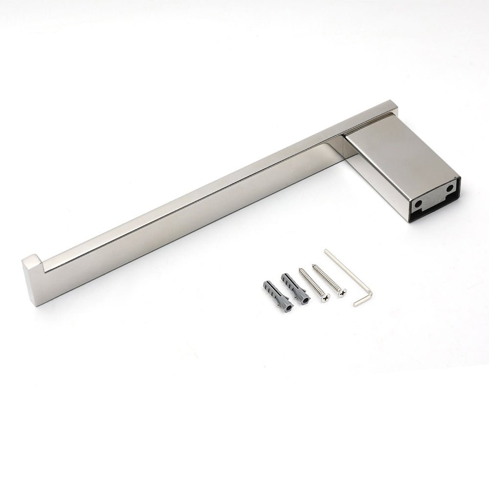 Mirror Chrome Stainless Steel Square Towel Rack Clothes Wall Mounted Holder Kit - Home & Garden > Bathroom Accessories > Shower Accessories - Rivercity House & Home Co. (ABN 18 642 972 209) - Affordable Modern Furniture Australia