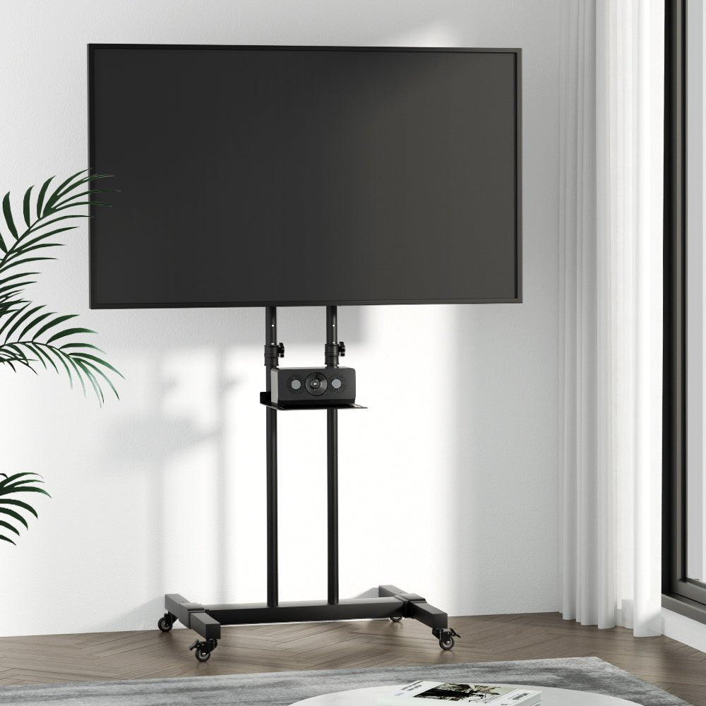 Mobile TV Stand for 23" - 65" TVs Mount Bracket Portable Solid Trolley Cart - Furniture > Living Room > TV Units - Rivercity House & Home Co. (ABN 18 642 972 209) - Affordable Modern Furniture Australia