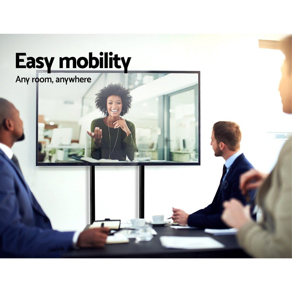Mobile TV Stand for 32" - 65" TVs Mount Bracket Portable Shelf Trolley Cart - Furniture > Living Room > TV Units - Rivercity House & Home Co. (ABN 18 642 972 209) - Affordable Modern Furniture Australia