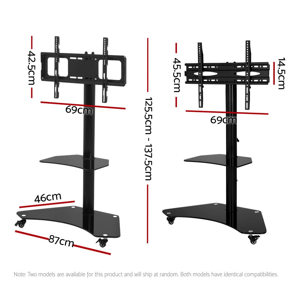 Mobile TV Stand for 32" - 70" TVs Mount Bracket Portable Solid Trolley Cart - Furniture > Living Room > TV Units - Rivercity House & Home Co. (ABN 18 642 972 209) - Affordable Modern Furniture Australia