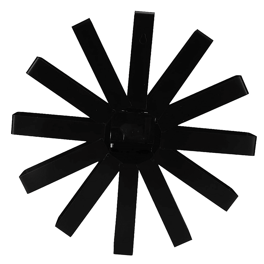 Modern Ribbon Wall Clock 30cm Stainless Steel - Silver - Home & Garden > Decor > Clocks - Rivercity House & Home Co. (ABN 18 642 972 209) - Affordable Modern Furniture Australia