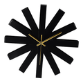 Modern Ribbon Wall Clock 30cm Stainless Steel - Silver