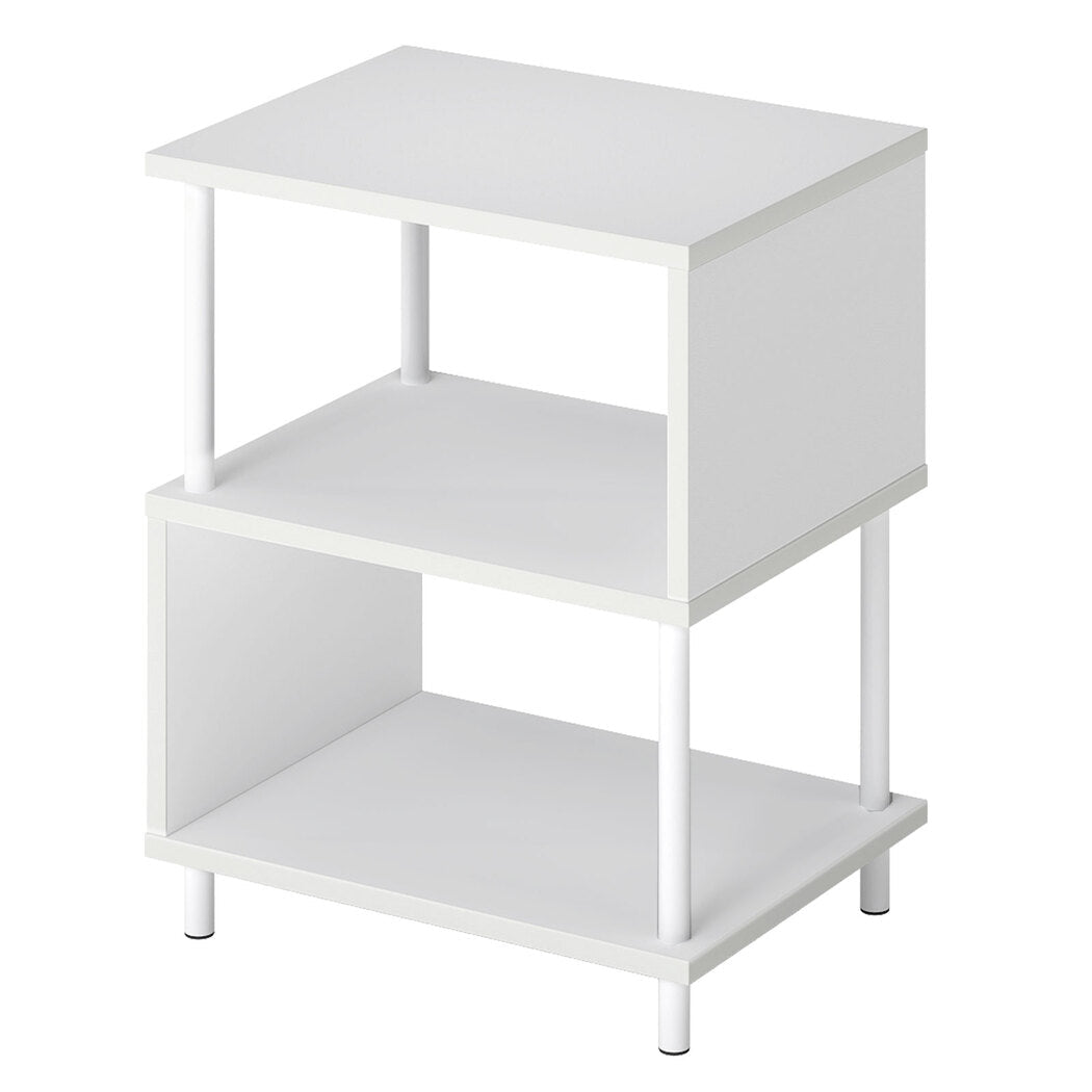 Modern Side Table 3‑Tier Storage Bedside Table - Rivercity House & Home Co. (ABN 18 642 972 209) - Affordable Modern Furniture Australia