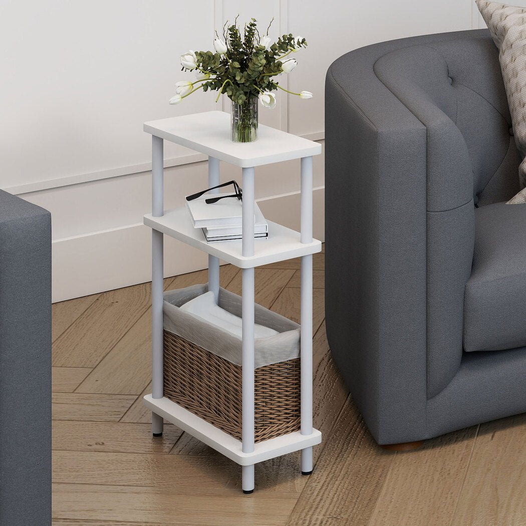 Modern Side Table 3‑Tier Storage Bedside Table - Rivercity House & Home Co. (ABN 18 642 972 209) - Affordable Modern Furniture Australia