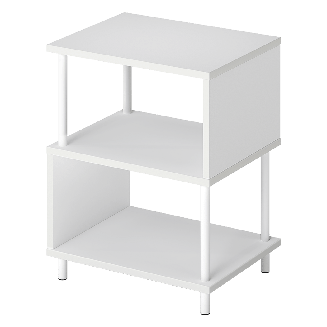 Modern Side Table 3‑Tier Storage Bedside Table - Rivercity House & Home Co. (ABN 18 642 972 209) - Affordable Modern Furniture Australia