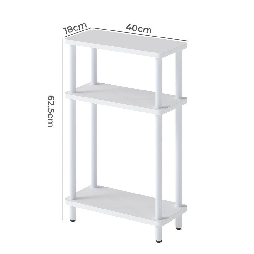 Modern Side Table 3‑Tier Storage Bedside Table - Rivercity House & Home Co. (ABN 18 642 972 209) - Affordable Modern Furniture Australia