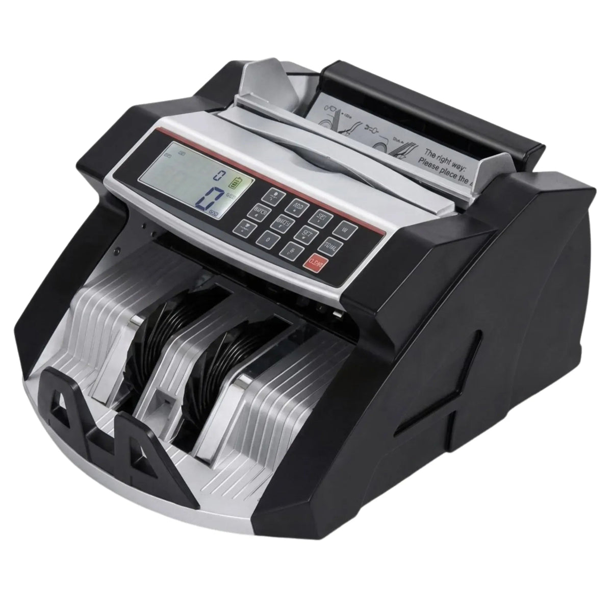 Money Counting Machine with UV Counterfeit Detection and Bill Counter - Black - Home & Garden > Home Office Accessories > Desk Accessories - Rivercity House & Home Co. (ABN 18 642 972 209) - Affordable Modern Furniture Australia