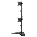 Dual Monitor Arm Stand Freestanding 17"-32" HD LED TV Bracket Holder - Black