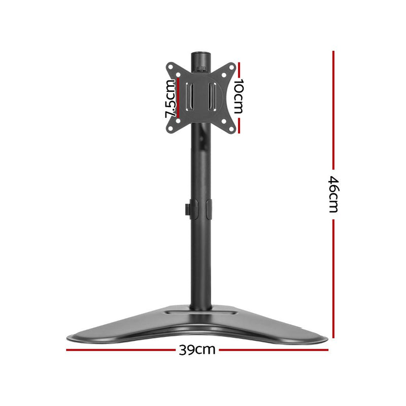 Monitor Arm Stand Single Black - Rivercity House & Home Co. (ABN 18 642 972 209) - Affordable Modern Furniture Australia