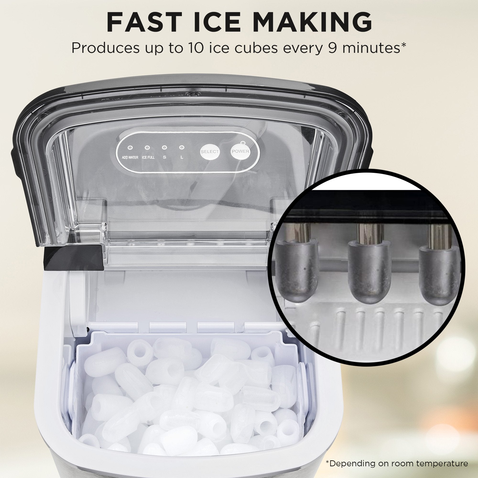 Morphy Richards 15kg Ice Maker in Stainless Steel - Appliances > Kitchen Appliances > Ice Makers - Rivercity House & Home Co. (ABN 18 642 972 209) - Affordable Modern Furniture Australia