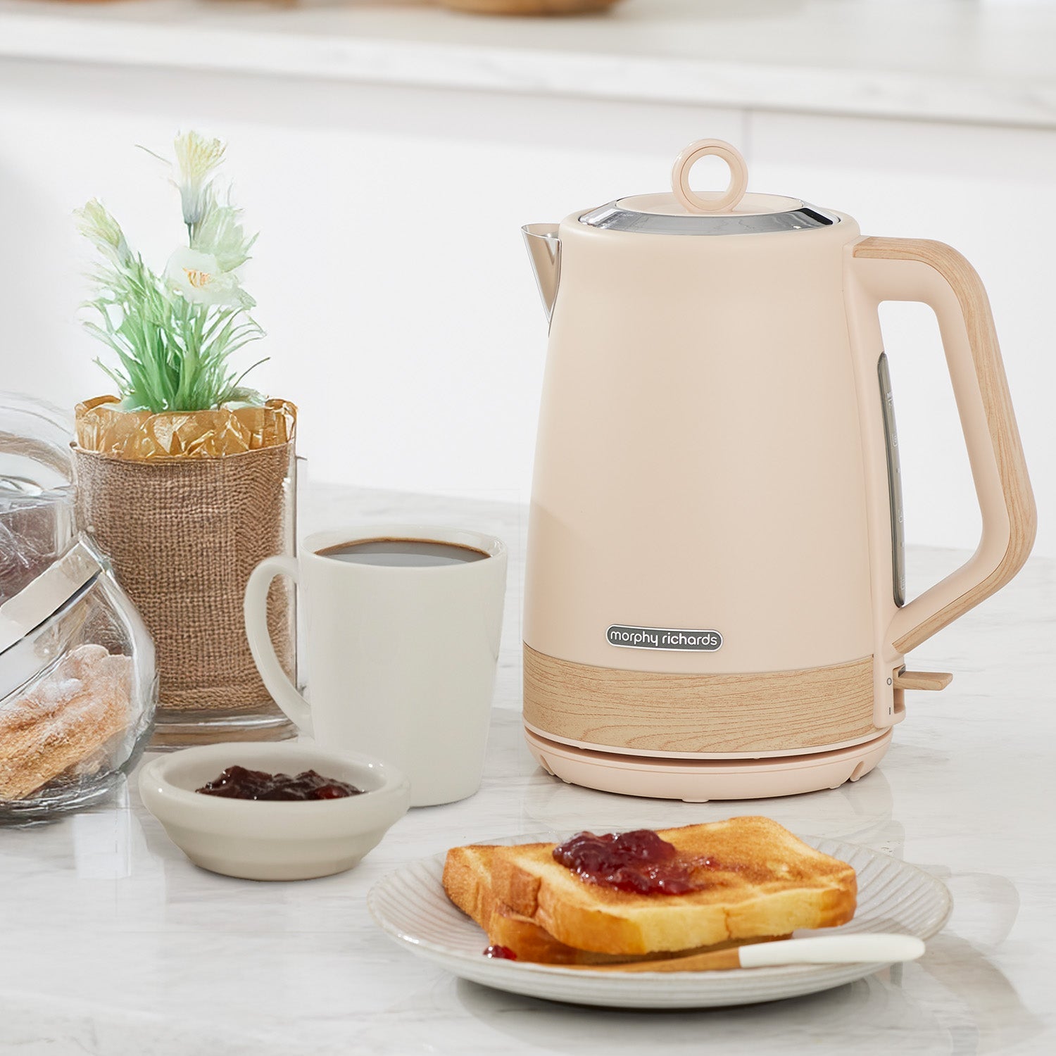 Morphy Richards 1.7L Electric Kettle Essence Scandi Swivel Base Boil - Dry Protection - Appliances > Kitchen Appliances > Kettles - Rivercity House & Home Co. (ABN 18 642 972 209) - Affordable Modern Furniture Australia