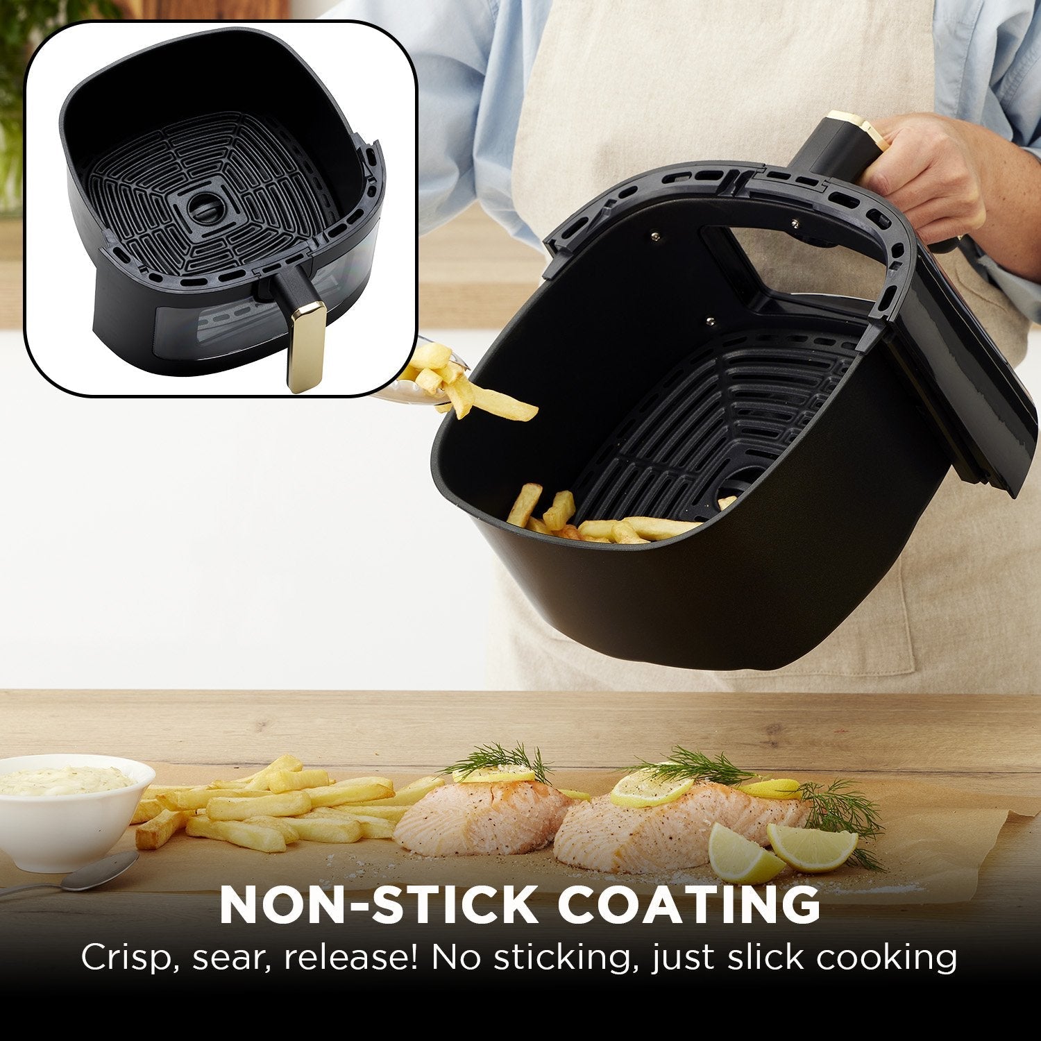 Morphy Richards 6.5L Digital Air Fryer MRAF72BK w/LED Touch Control Panel 8 Preset Cooking Programs Non Stick Drawer - Appliances > Kitchen Appliances > Air Fryers - Rivercity House & Home Co. (ABN 18 642 972 209) - Affordable Modern Furniture Australia