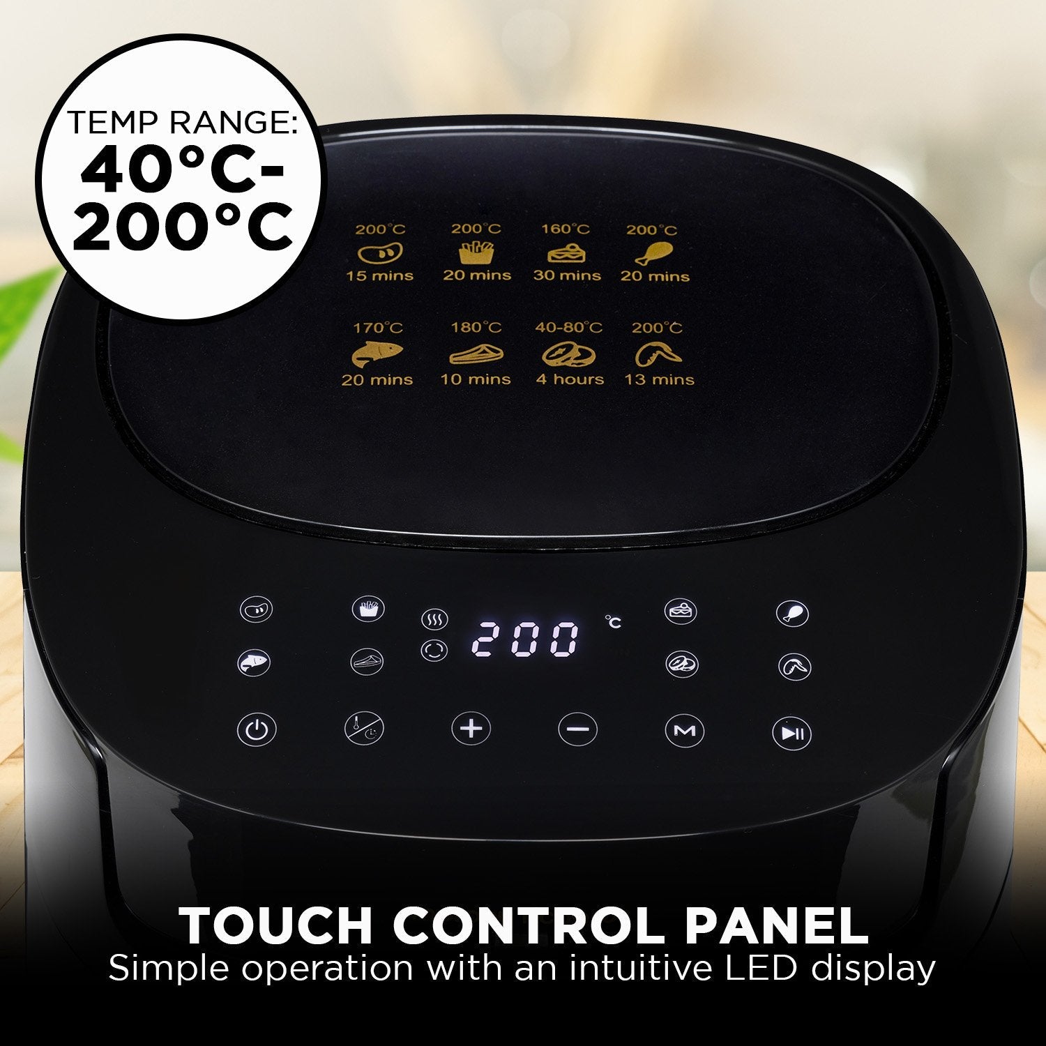 Morphy Richards 6.5L Digital Air Fryer MRAF72BK w/LED Touch Control Panel 8 Preset Cooking Programs Non Stick Drawer - Appliances > Kitchen Appliances > Air Fryers - Rivercity House & Home Co. (ABN 18 642 972 209) - Affordable Modern Furniture Australia