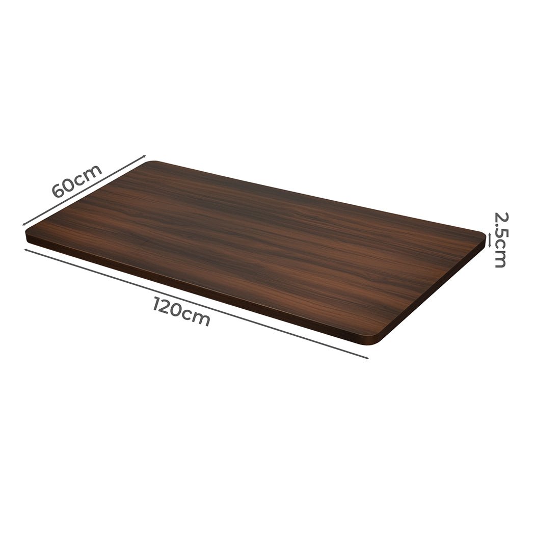 Motorised Adjustable Desk Desktop 120x60cm - Walnut - Rivercity House & Home Co. (ABN 18 642 972 209) - Affordable Modern Furniture Australia
