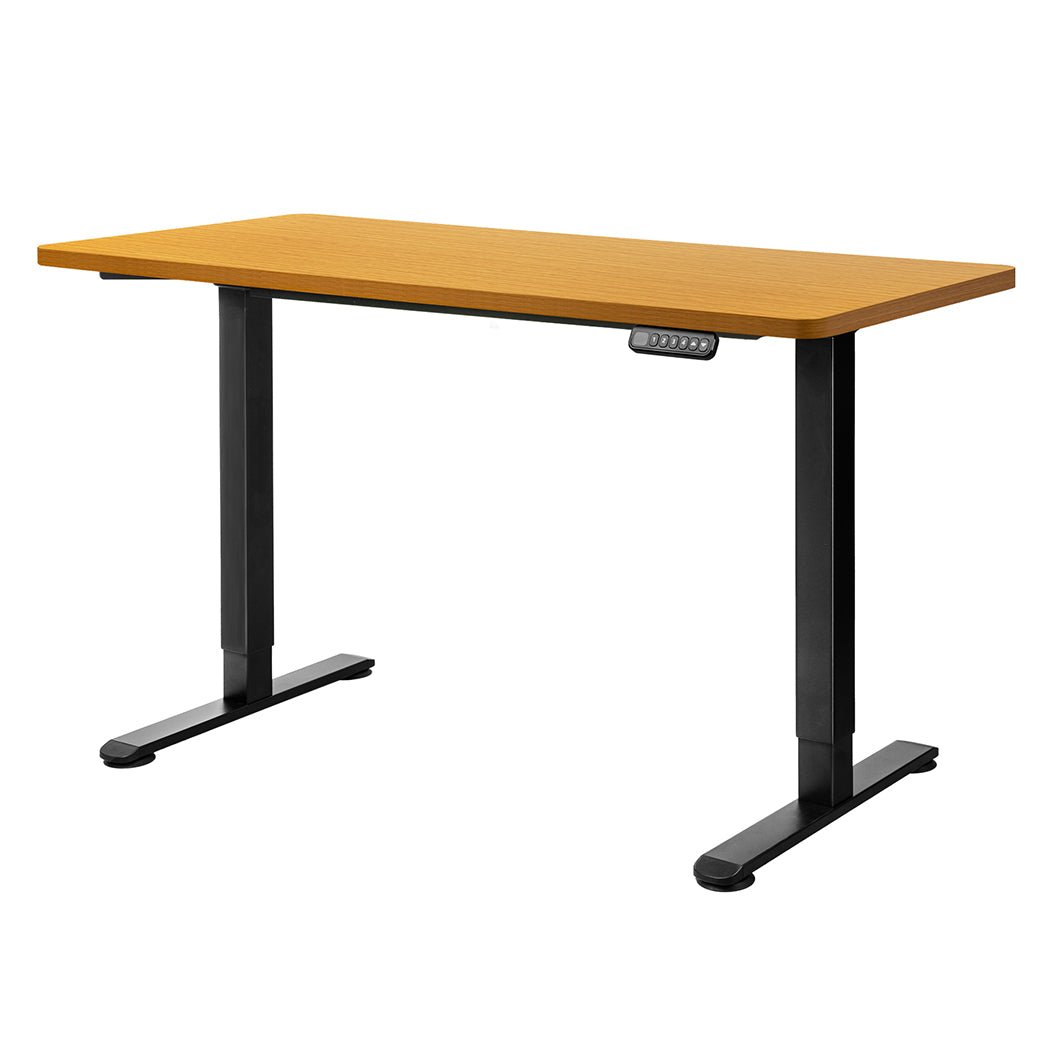 Motorised Adjustable Standing Desk 120cm Natural - Rivercity House & Home Co. (ABN 18 642 972 209) - Affordable Modern Furniture Australia