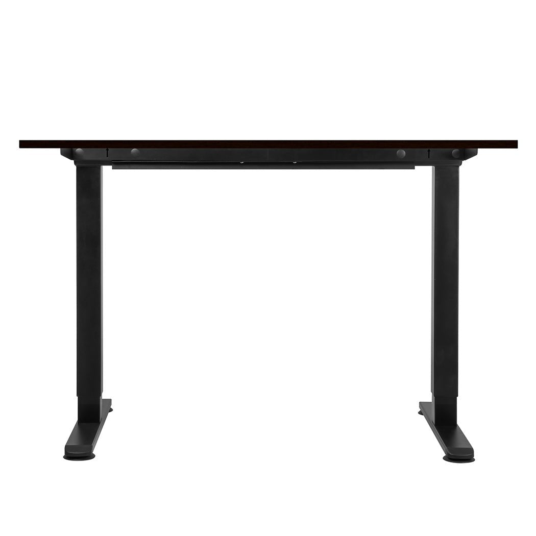 Motorised Adjustable Standing Desk 120cm Walnut - 800x 1.5MM - Rivercity House & Home Co. (ABN 18 642 972 209) - Affordable Modern Furniture Australia
