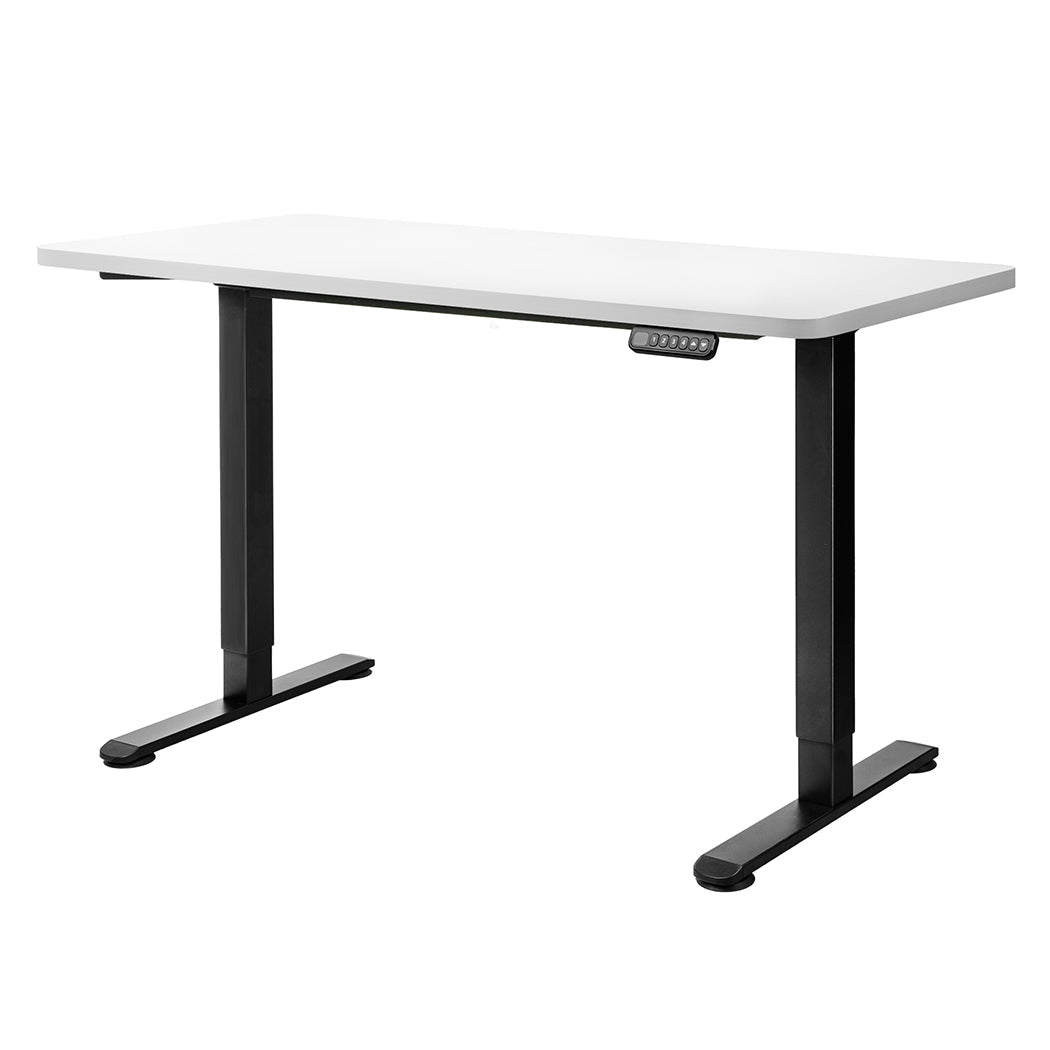 Motorised Adjustable Standing Desk 120cm with Frame - White - Rivercity House & Home Co. (ABN 18 642 972 209) - Affordable Modern Furniture Australia