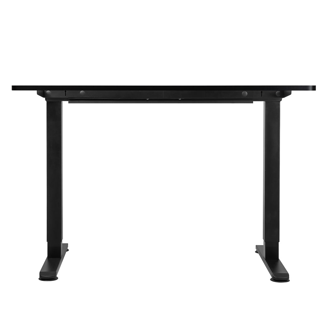 Motorised Adjustable Standing Desk 140cm with Frame and Desktop - Black - Rivercity House & Home Co. (ABN 18 642 972 209) - Affordable Modern Furniture Australia