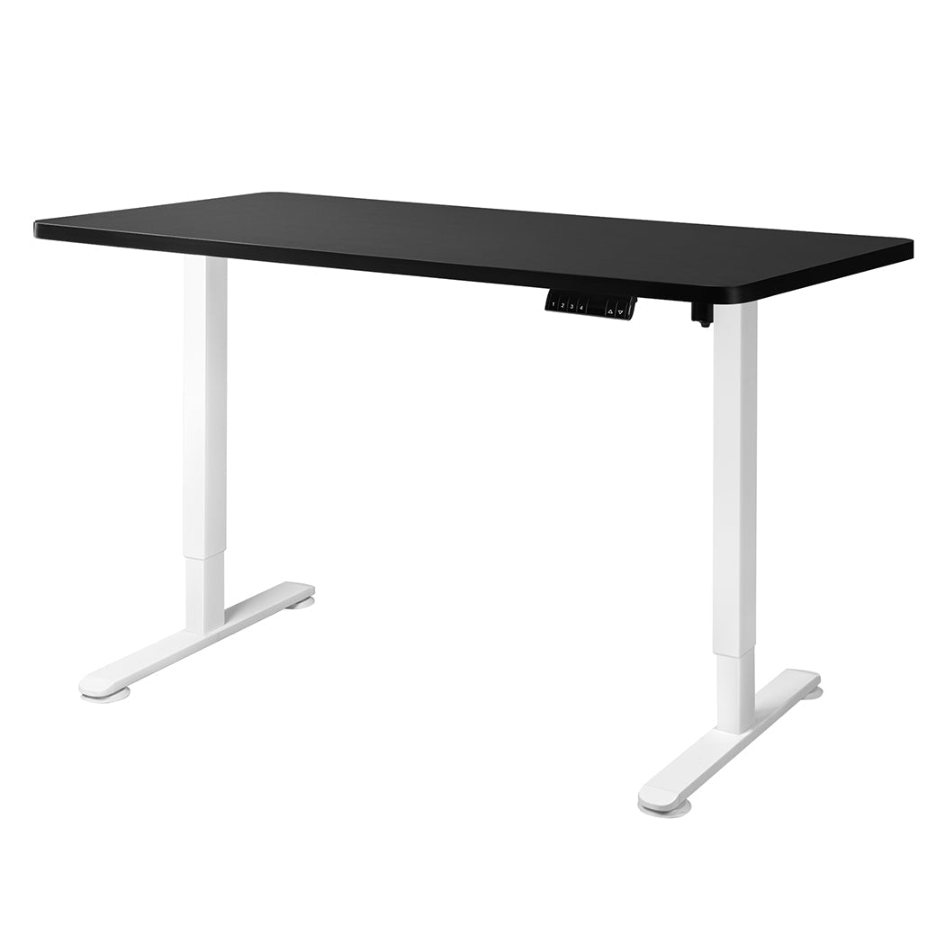 Motorised Adjustable Standing Desk 140cm with Frame and Desktop - Black - Rivercity House & Home Co. (ABN 18 642 972 209) - Affordable Modern Furniture Australia