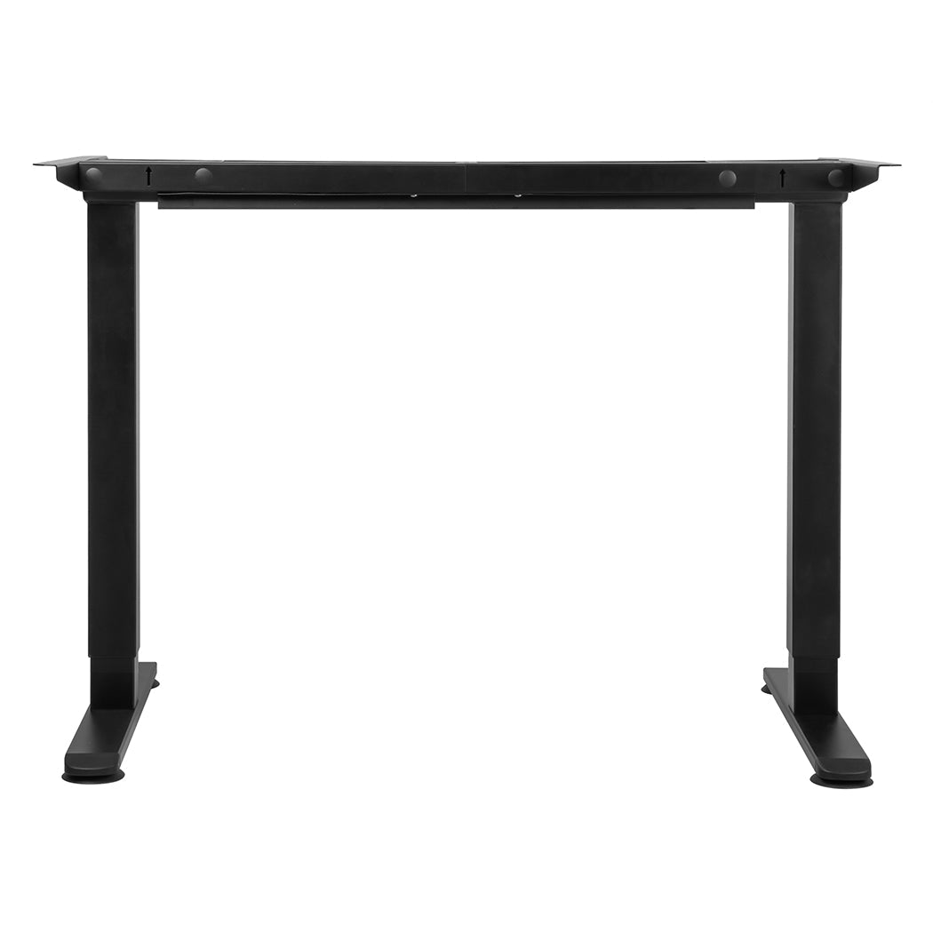 Motorised Dual Motor Standing Desk Frame 110 - 140cm Width - Black - Rivercity House & Home Co. (ABN 18 642 972 209) - Affordable Modern Furniture Australia