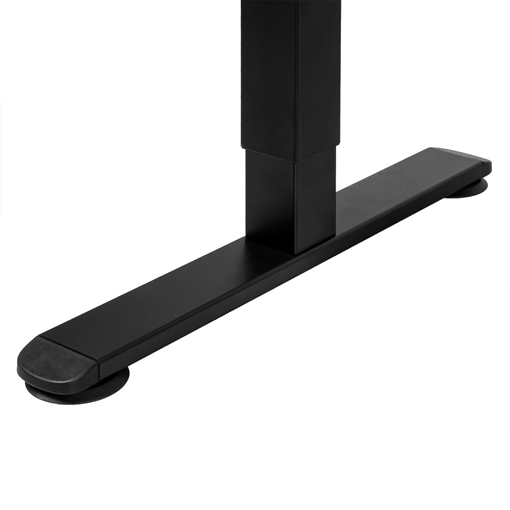 Motorised Dual Motor Standing Desk Frame 110 - 140cm Width - Black - Rivercity House & Home Co. (ABN 18 642 972 209) - Affordable Modern Furniture Australia