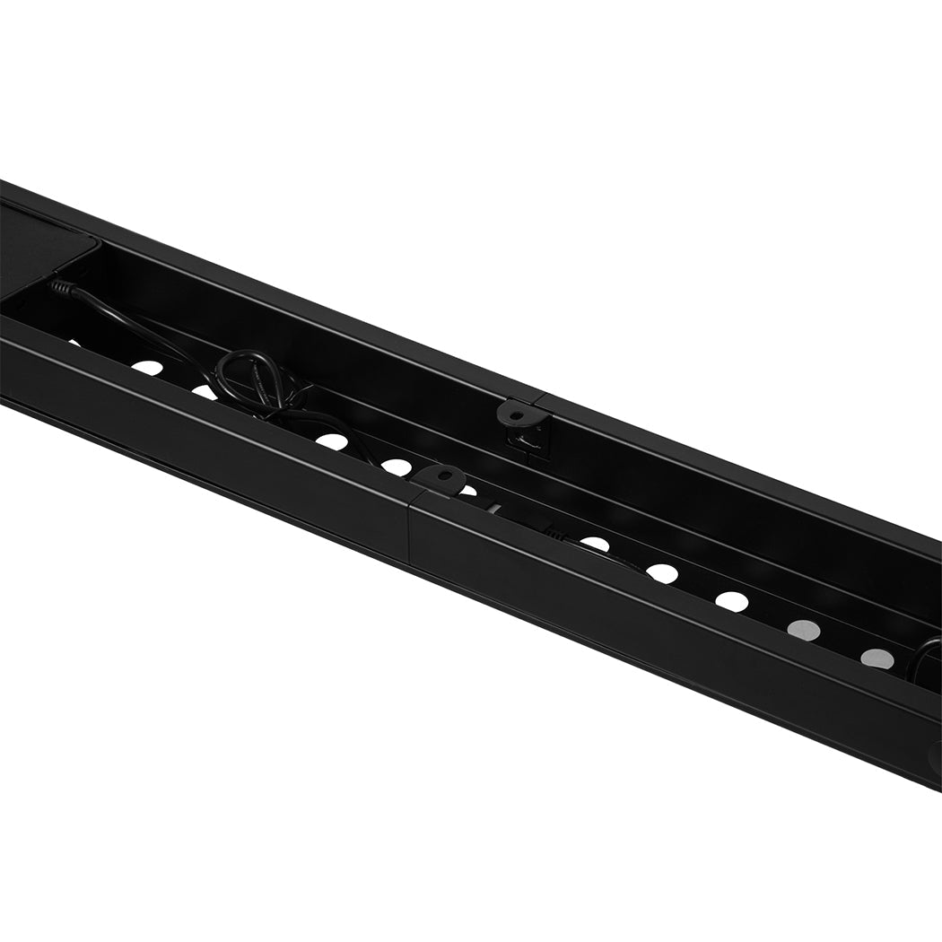 Motorised Dual Motor Standing Desk Frame 110 - 140cm Width - Black - Rivercity House & Home Co. (ABN 18 642 972 209) - Affordable Modern Furniture Australia
