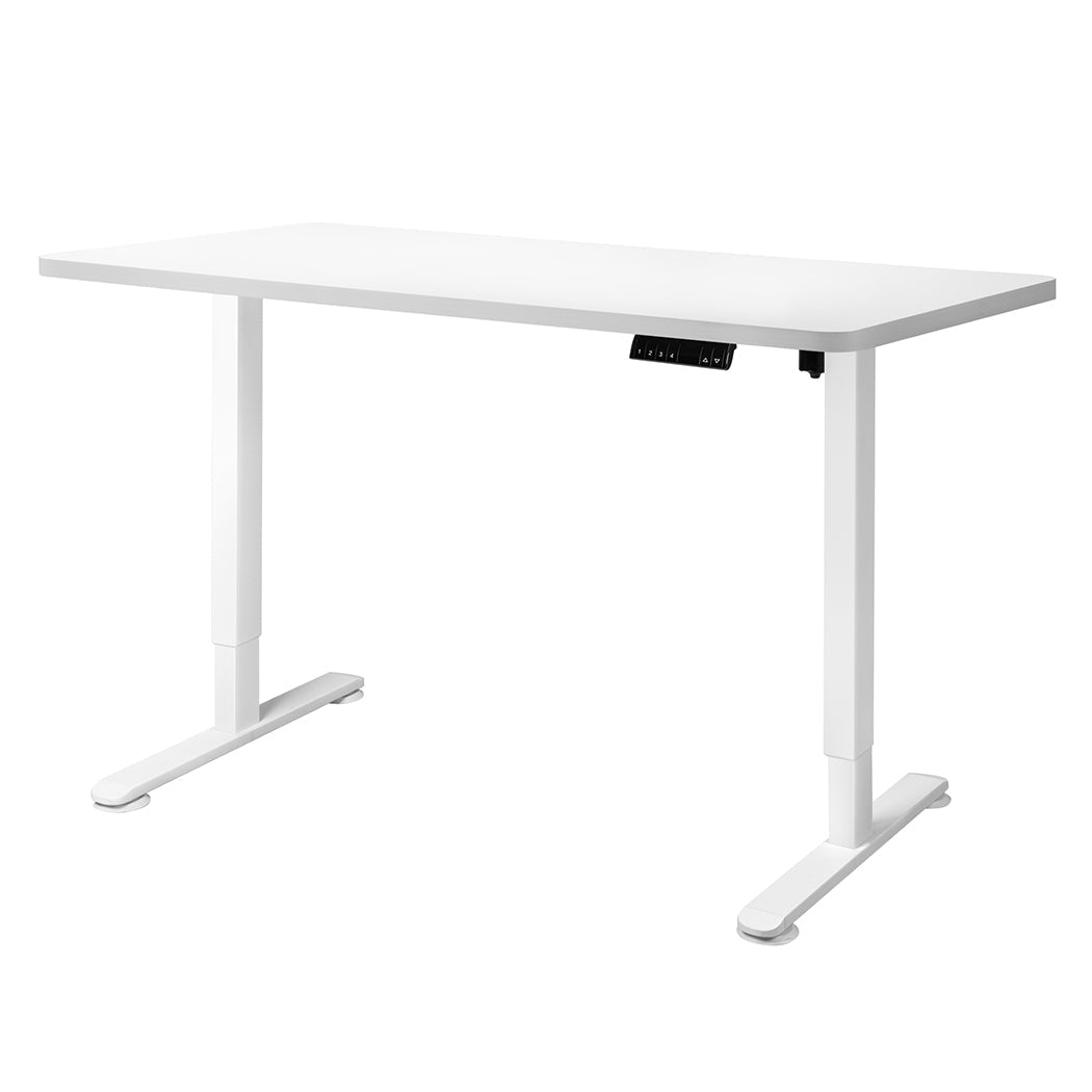 Motorised Height Adjustable Standing Desk 120cm with Frame 800x White - Rivercity House & Home Co. (ABN 18 642 972 209) - Affordable Modern Furniture Australia