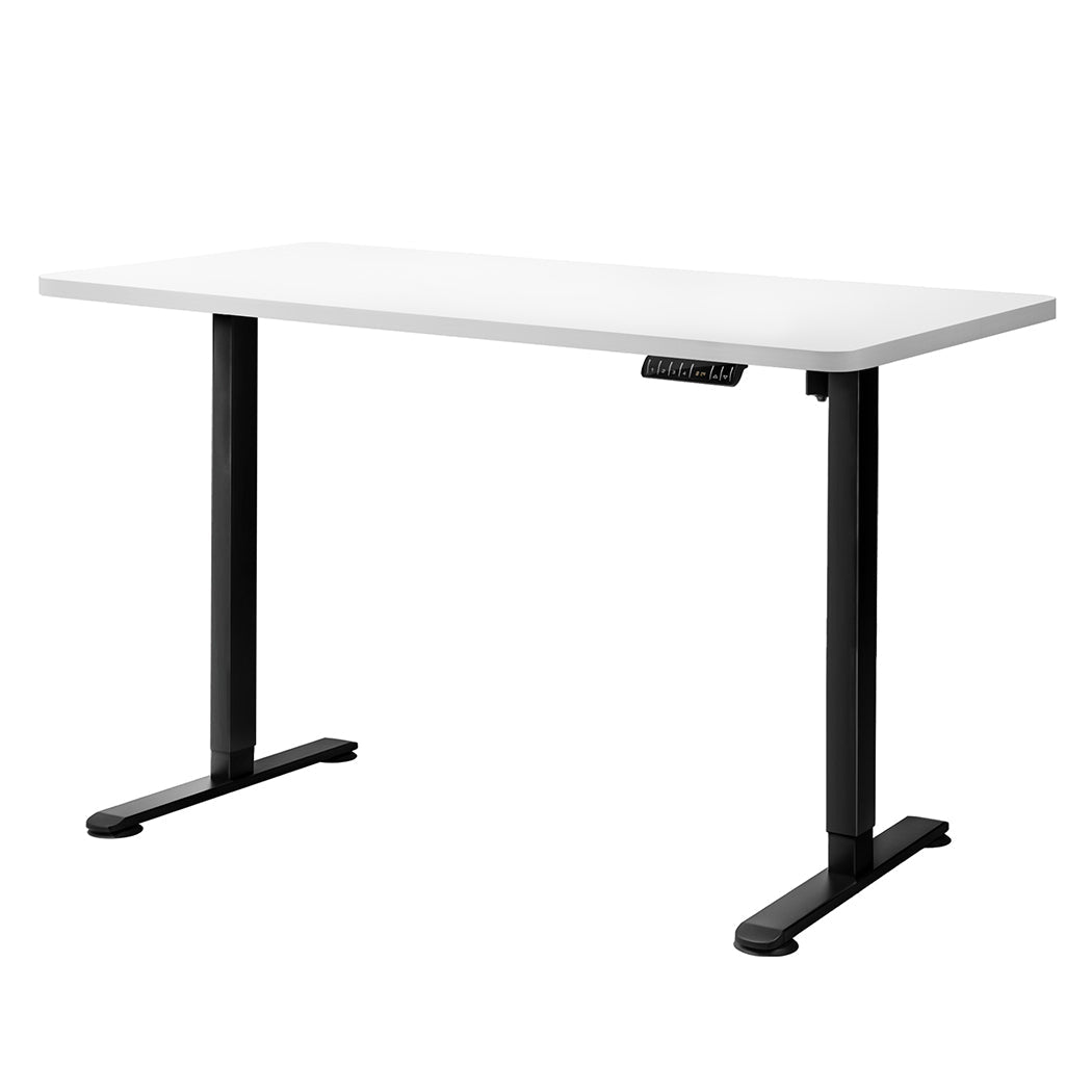 Motorised Height Adjustable Standing Desk 120cm x 80cm - White - Rivercity House & Home Co. (ABN 18 642 972 209) - Affordable Modern Furniture Australia